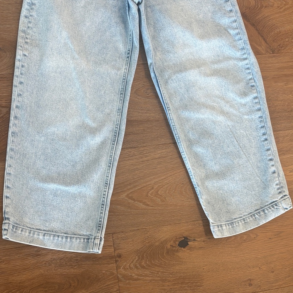 Banana Republic High Rise Wide-Leg Crop Jean Light Wash - Picture 4 of 6